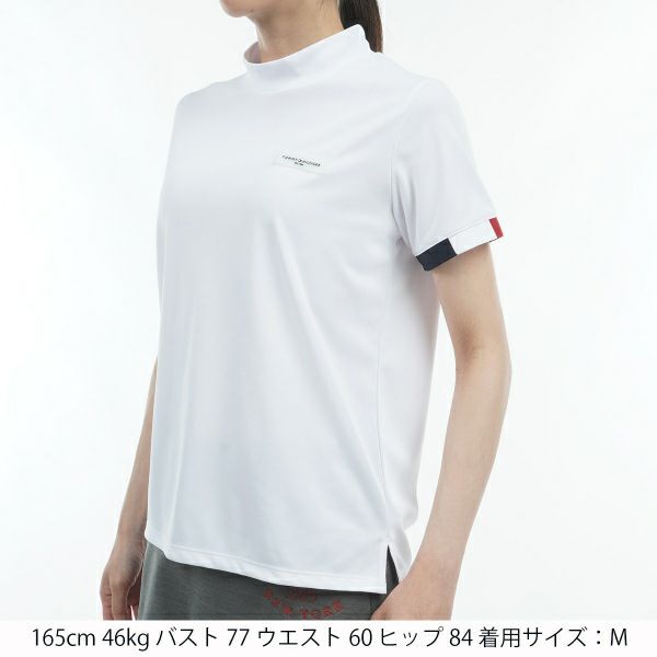 トミー ヒルフィガー ゴルフ Tommy Hilfiger Golf レディース レディース ストライプカフス 半袖モックシャツ THLA428 詳細10
