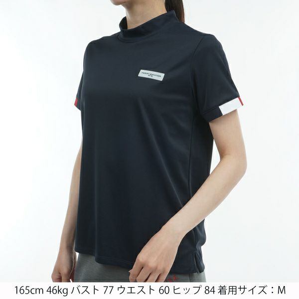 トミー ヒルフィガー ゴルフ Tommy Hilfiger Golf レディース レディース ストライプカフス 半袖モックシャツ THLA428 詳細12