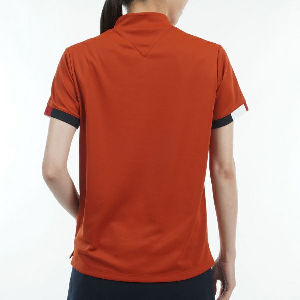 トミー ヒルフィガー ゴルフ Tommy Hilfiger Golf レディース レディース ストライプカフス 半袖モックシャツ THLA428 詳細17