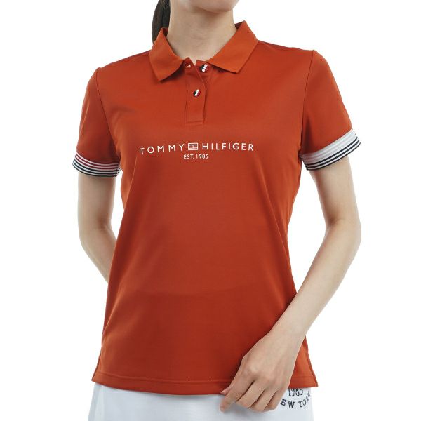トミー ヒルフィガー ゴルフ Tommy Hilfiger Golf レディース レディース フロントロゴ 半袖ポロシャツ THLA429 詳細1