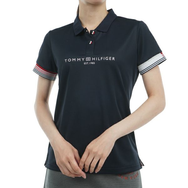 トミー ヒルフィガー ゴルフ Tommy Hilfiger Golf レディース レディース フロントロゴ 半袖ポロシャツ THLA429 詳細4