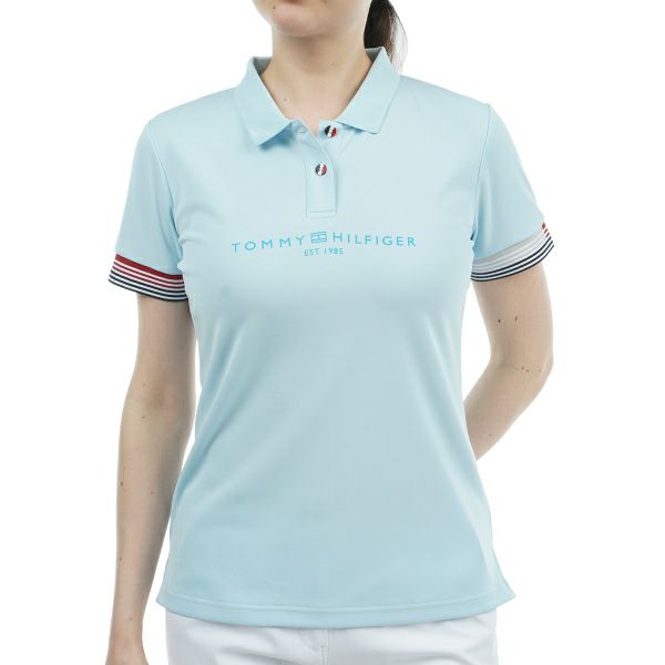 トミー ヒルフィガー ゴルフ Tommy Hilfiger Golf レディース レディース フロントロゴ 半袖ポロシャツ THLA429 詳細5