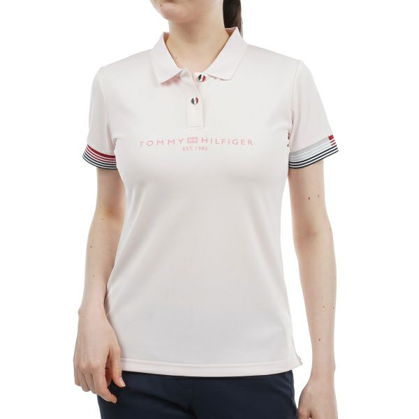 トミー ヒルフィガー ゴルフ Tommy Hilfiger Golf レディース レディース フロントロゴ 半袖ポロシャツ THLA429 詳細6