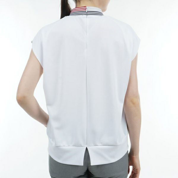 トミー ヒルフィガー ゴルフ Tommy Hilfiger Golf レディース レディース フロントロゴ フレンチスリーブモックシャツ THLA430 詳細9