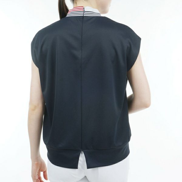 トミー ヒルフィガー ゴルフ Tommy Hilfiger Golf レディース レディース フロントロゴ フレンチスリーブモックシャツ THLA430 詳細11