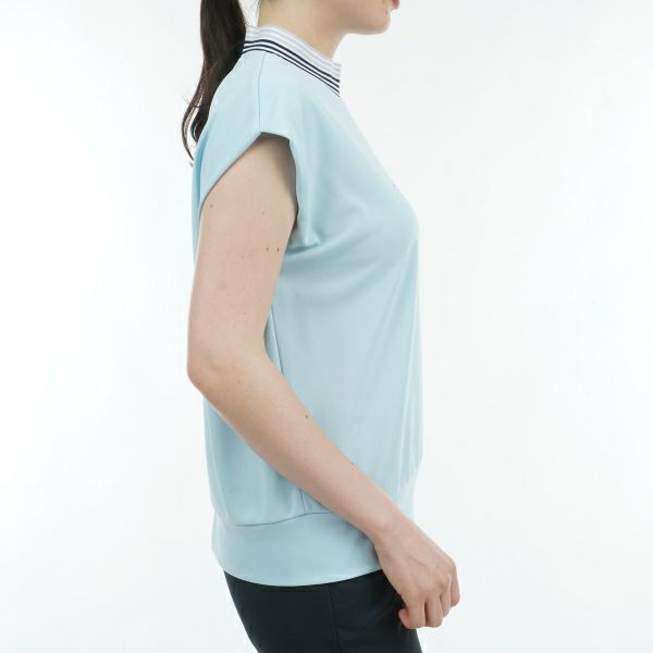 トミー ヒルフィガー ゴルフ Tommy Hilfiger Golf レディース レディース フロントロゴ フレンチスリーブモックシャツ THLA430 詳細17