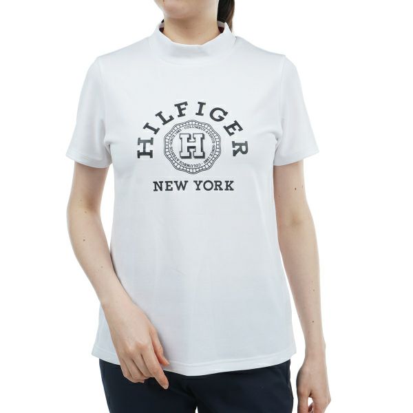 トミー ヒルフィガー ゴルフ Tommy Hilfiger Golf レディース レディース カレッジロゴ 半袖モックシャツ THLA431 詳細2