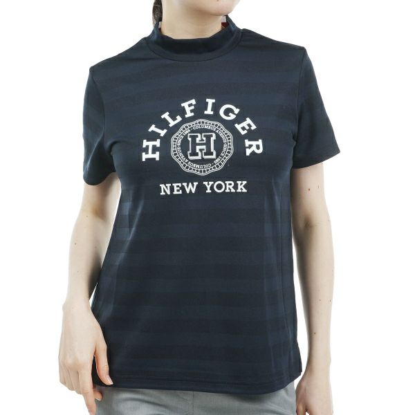 トミー ヒルフィガー ゴルフ Tommy Hilfiger Golf レディース レディース カレッジロゴ 半袖モックシャツ THLA431 詳細3