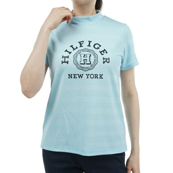 トミー ヒルフィガー ゴルフ Tommy Hilfiger Golf レディース レディース カレッジロゴ 半袖モックシャツ THLA431 詳細4