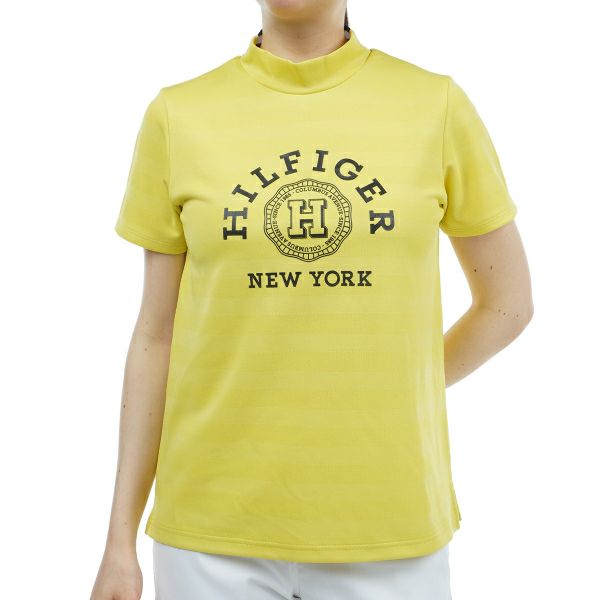 トミー ヒルフィガー ゴルフ Tommy Hilfiger Golf レディース レディース カレッジロゴ 半袖モックシャツ THLA431 詳細5