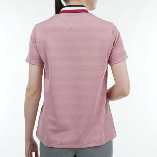 トミー ヒルフィガー ゴルフ Tommy Hilfiger Golf レディース レディース カレッジロゴ 半袖モックシャツ THLA431 詳細7
