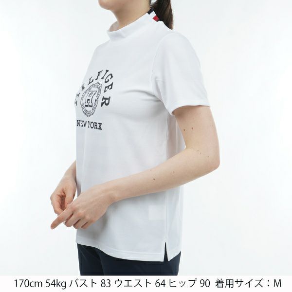トミー ヒルフィガー ゴルフ Tommy Hilfiger Golf レディース レディース カレッジロゴ 半袖モックシャツ THLA431 詳細8