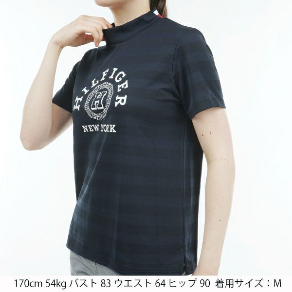 トミー ヒルフィガー ゴルフ Tommy Hilfiger Golf レディース レディース カレッジロゴ 半袖モックシャツ THLA431 詳細10
