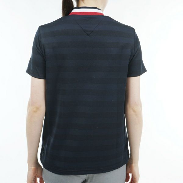 トミー ヒルフィガー ゴルフ Tommy Hilfiger Golf レディース レディース カレッジロゴ 半袖モックシャツ THLA431 詳細11