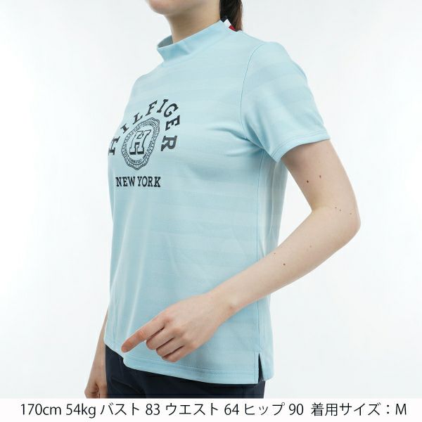 トミー ヒルフィガー ゴルフ Tommy Hilfiger Golf レディース レディース カレッジロゴ 半袖モックシャツ THLA431 詳細12