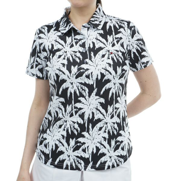 トミー ヒルフィガー ゴルフ Tommy Hilfiger Golf レディース レディース パームツリー 半袖シャツ THLA432 詳細2