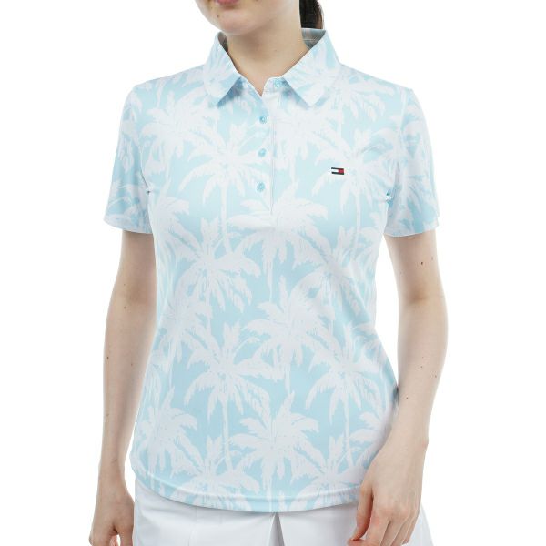 トミー ヒルフィガー ゴルフ Tommy Hilfiger Golf レディース レディース パームツリー 半袖シャツ THLA432 詳細3