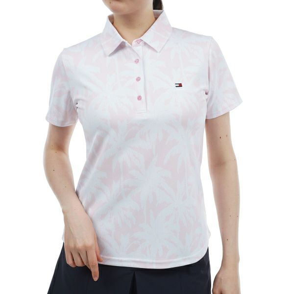 トミー ヒルフィガー ゴルフ Tommy Hilfiger Golf レディース レディース パームツリー 半袖シャツ THLA432 詳細4