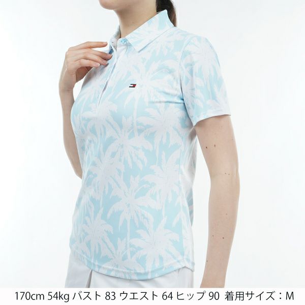 トミー ヒルフィガー ゴルフ Tommy Hilfiger Golf レディース レディース パームツリー 半袖シャツ THLA432 詳細9