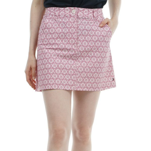 トミー ヒルフィガー ゴルフ Tommy Hilfiger Golf レディース レディース シアサッカー モノグラムスカート THLA435 詳細1