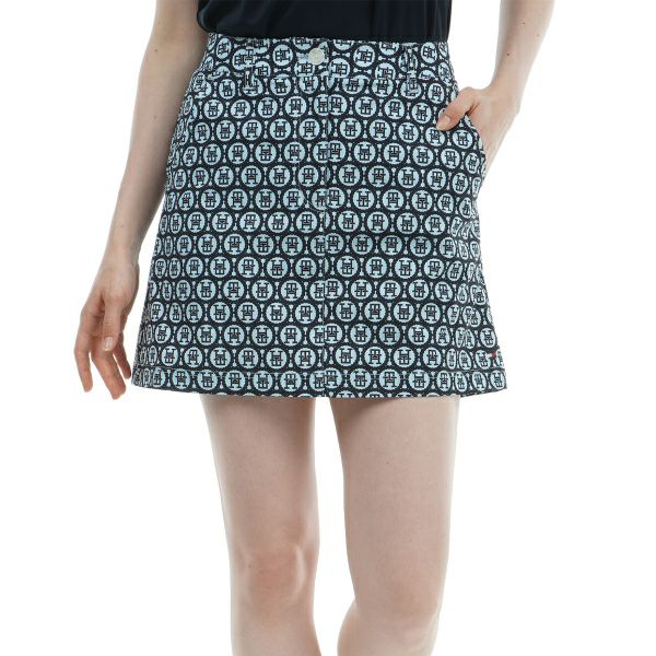 トミー ヒルフィガー ゴルフ Tommy Hilfiger Golf レディース レディース シアサッカー モノグラムスカート THLA435 詳細3
