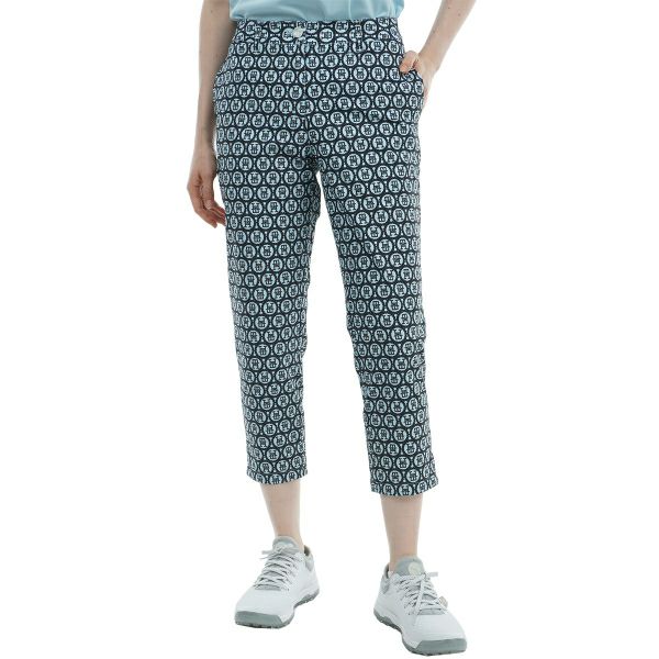 トミー ヒルフィガー ゴルフ Tommy Hilfiger Golf レディース レディース シアサッカー モノグラムカプリパンツ THLA436 詳細1