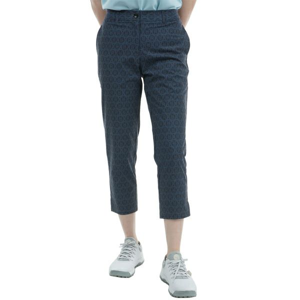 トミー ヒルフィガー ゴルフ Tommy Hilfiger Golf レディース レディース シアサッカー モノグラムカプリパンツ THLA436 詳細2