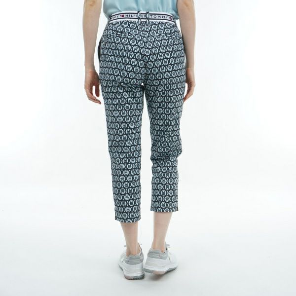 トミー ヒルフィガー ゴルフ Tommy Hilfiger Golf レディース レディース シアサッカー モノグラムカプリパンツ THLA436 詳細5
