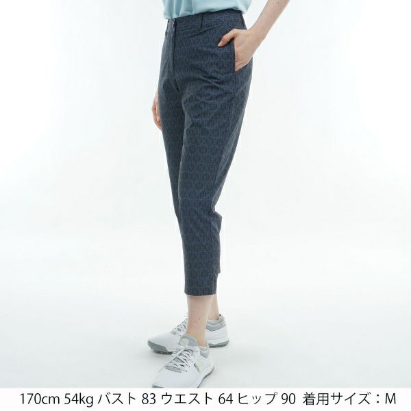 トミー ヒルフィガー ゴルフ Tommy Hilfiger Golf レディース レディース シアサッカー モノグラムカプリパンツ THLA436 詳細6