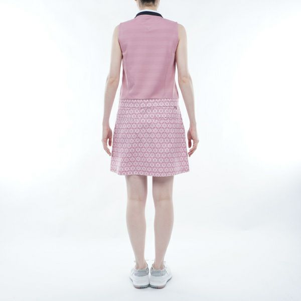 トミー ヒルフィガー ゴルフ Tommy Hilfiger Golf レディース レディース モノグラムコンビ ノースリーブワンピース THLA437 詳細5