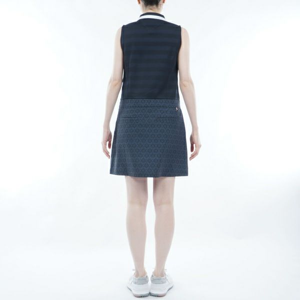 トミー ヒルフィガー ゴルフ Tommy Hilfiger Golf レディース レディース モノグラムコンビ ノースリーブワンピース THLA437 詳細9