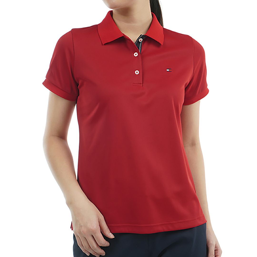トミー ヒルフィガー ゴルフ Tommy Hilfiger Golf レディース レディース ベーシックフラッグ ポロシャツ THLA439 詳細1