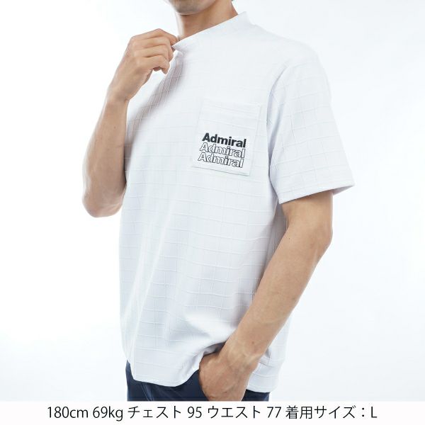アドミラル ゴルフ Admiral GOLF メンズ メンズ グリッドオーバー モックシャツ ADMA403 詳細7