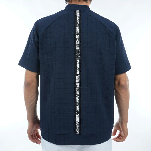 アドミラル ゴルフ Admiral GOLF メンズ メンズ グリッドオーバー モックシャツ ADMA403 詳細12