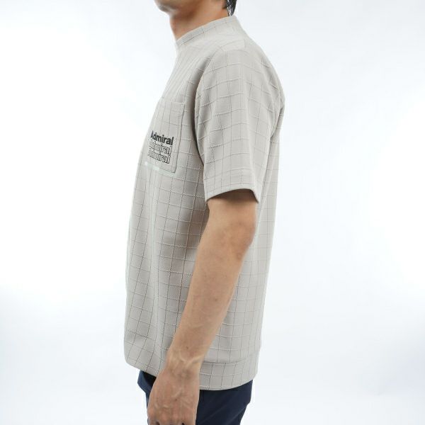 アドミラル ゴルフ Admiral GOLF メンズ メンズ グリッドオーバー モックシャツ ADMA403 詳細13