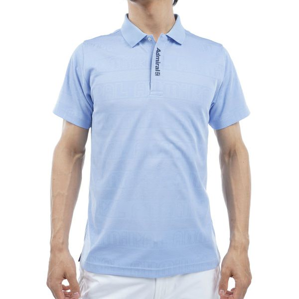 アドミラル ゴルフ Admiral GOLF メンズ メンズ ロゴジャカード ポロシャツ ADMA405 詳細1