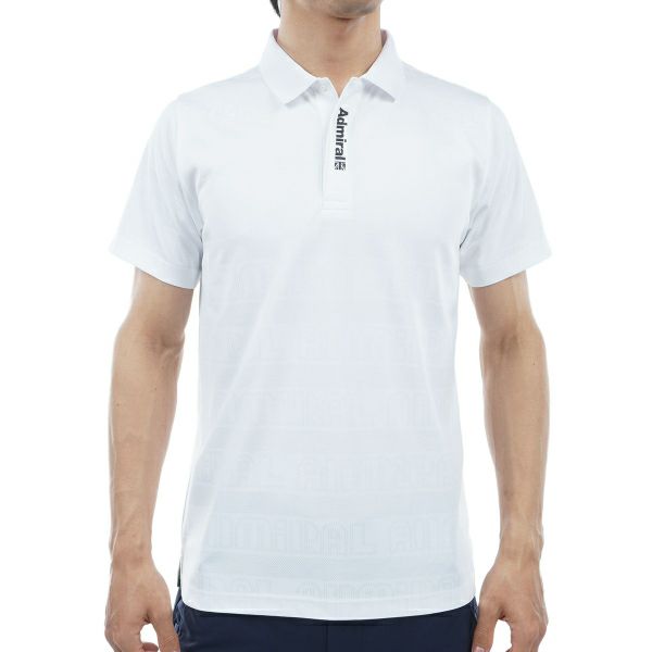アドミラル ゴルフ Admiral GOLF メンズ メンズ ロゴジャカード ポロシャツ ADMA405 詳細2
