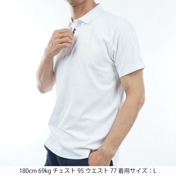 アドミラル ゴルフ Admiral GOLF メンズ メンズ ロゴジャカード ポロシャツ ADMA405 詳細7