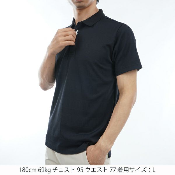 アドミラル ゴルフ Admiral GOLF メンズ メンズ ロゴジャカード ポロシャツ ADMA405 詳細9