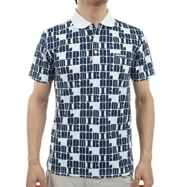 アドミラル ゴルフ Admiral GOLF メンズ メンズ ロゴモノグラム ポロシャツ ADMA406 詳細2