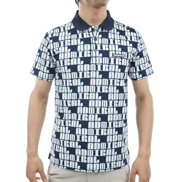 アドミラル ゴルフ Admiral GOLF メンズ メンズ ロゴモノグラム ポロシャツ ADMA406 詳細4