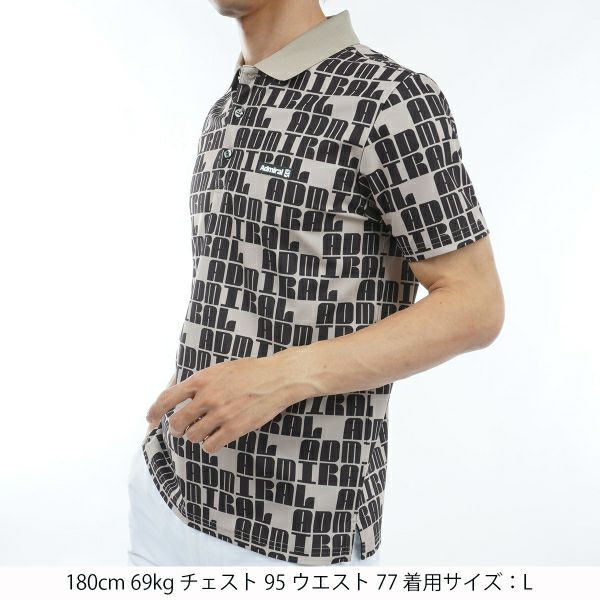 アドミラル ゴルフ Admiral GOLF メンズ メンズ ロゴモノグラム ポロシャツ ADMA406 詳細10