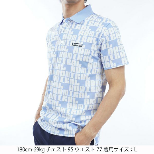 アドミラル ゴルフ Admiral GOLF メンズ メンズ ロゴモノグラム ポロシャツ ADMA406 詳細14