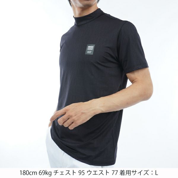 アドミラル ゴルフ Admiral GOLF メンズ メンズ ロゴエンボス モックシャツ ADMA407 詳細11