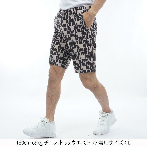 アドミラル ゴルフ Admiral GOLF メンズ メンズ ロゴモノグラム ストレッチ ショートパンツ ADMA410 詳細10
