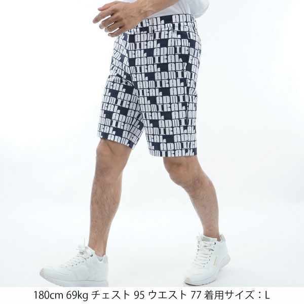 アドミラル ゴルフ Admiral GOLF メンズ メンズ ロゴモノグラム ストレッチ ショートパンツ ADMA410 詳細12