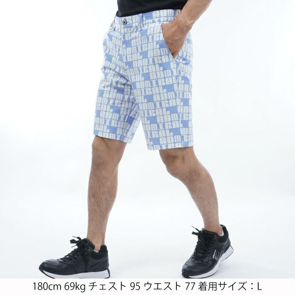 アドミラル ゴルフ Admiral GOLF メンズ メンズ ロゴモノグラム ストレッチ ショートパンツ ADMA410 詳細14