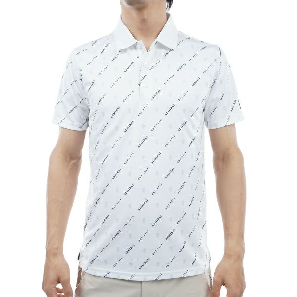 アドミラル ゴルフ Admiral GOLF メンズ メンズ モノグラム ポロシャツ ADMA415 詳細2