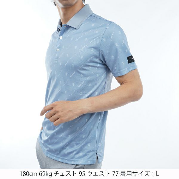アドミラル ゴルフ Admiral GOLF メンズ メンズ モノグラム ポロシャツ ADMA415 詳細10