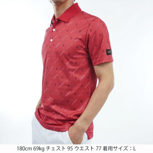 アドミラル ゴルフ Admiral GOLF メンズ メンズ モノグラム ポロシャツ ADMA415 詳細14